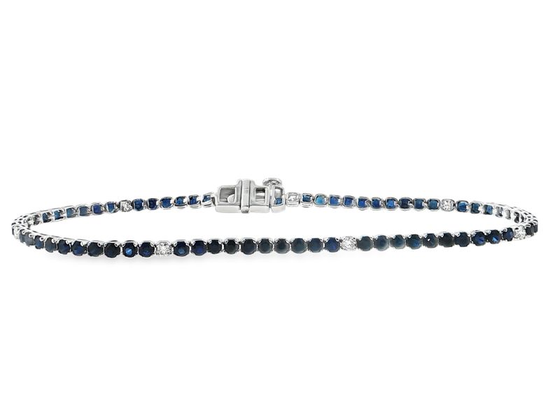 Pulsera Zafiros y Diamantes