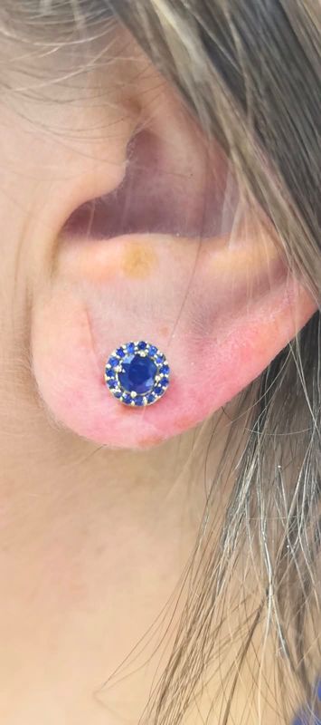 Aretes Zafiros