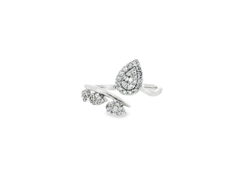 Anillo Diamantes Abierto