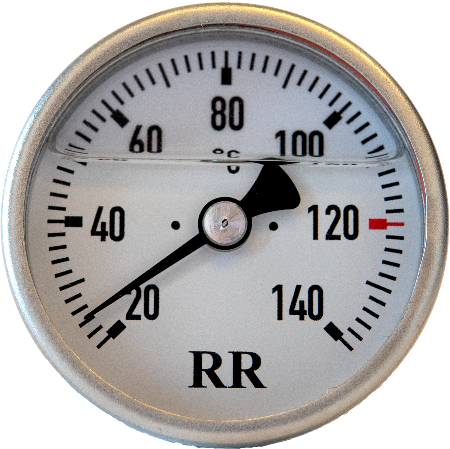 RR-Öltemperatur-Direktanzeiger ® Celsius ø50mm, Celsius: Weiss