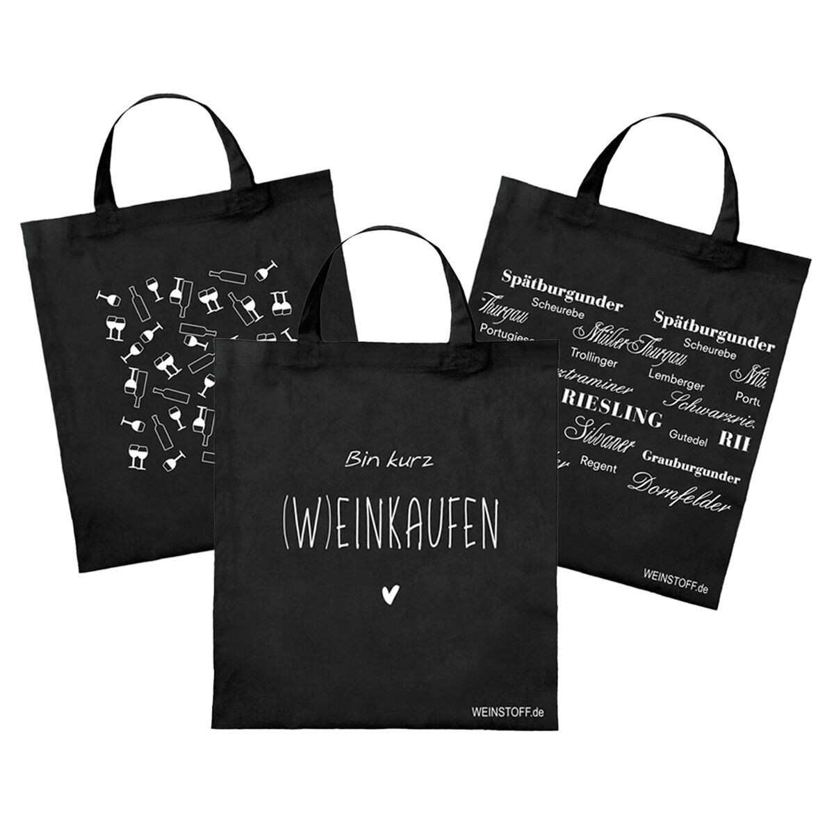 3-er Set Weintaschen