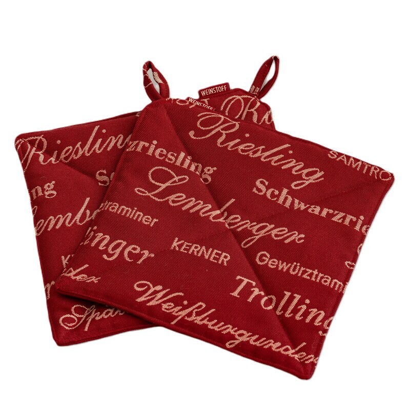 Topflappen - Württemberger Rebsorten Topflappen Württemberger Rebsorten weinrot