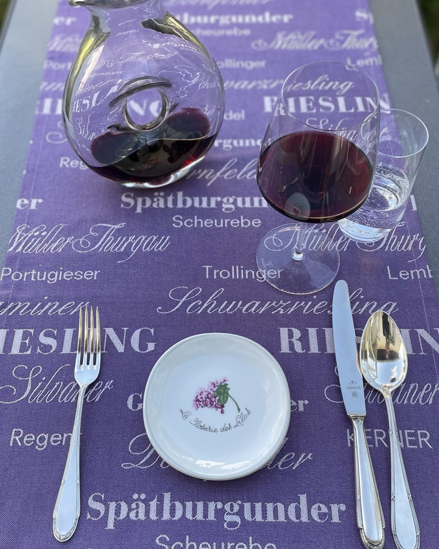 Tischläufer - Deutsche Rebsorten