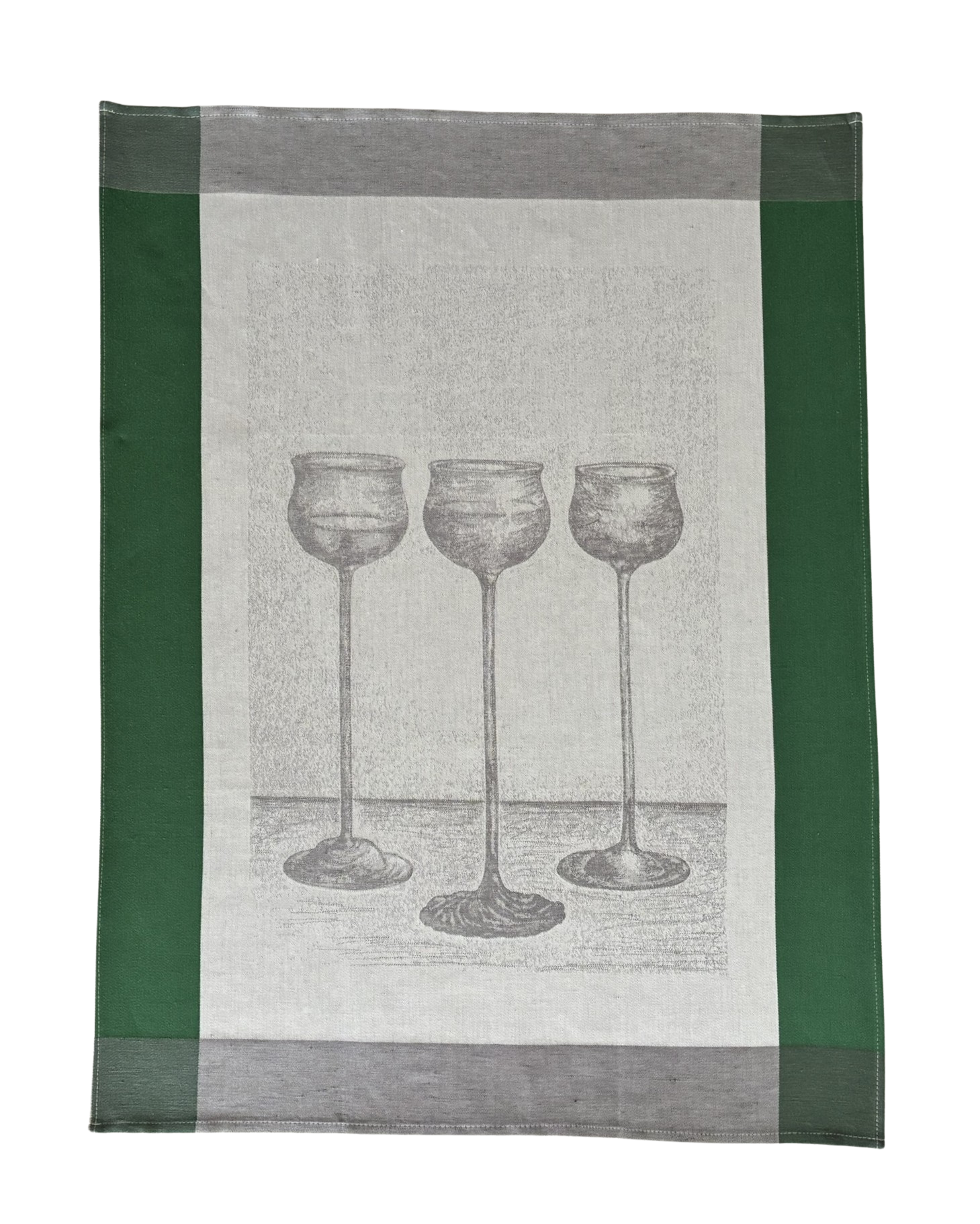 Geschirr- und Gläsertuch Halbleinen