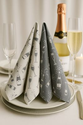Serviette oder Flaschenkravatte - Sparkling