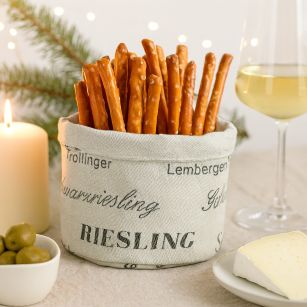 Runder Stoffkorb klein - Deutsche Rebsorten Runder Stoffkorb klein - Deutsche Rebsorten