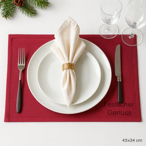 Tischset mit personalisiertem Text Tischset mit personalisiertem Text