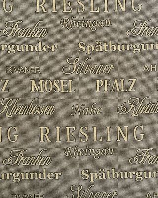 Meterware Gobelin Deutsches Weindesign