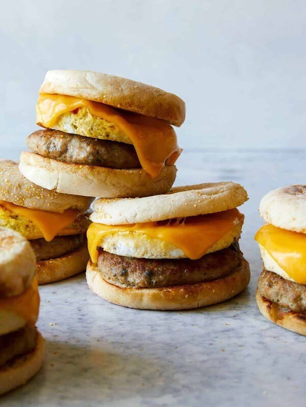 Turkey Sausage Breakfast Sandwich