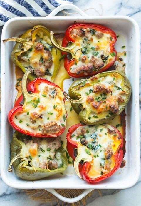 Breakfast Stuffed bell peppers