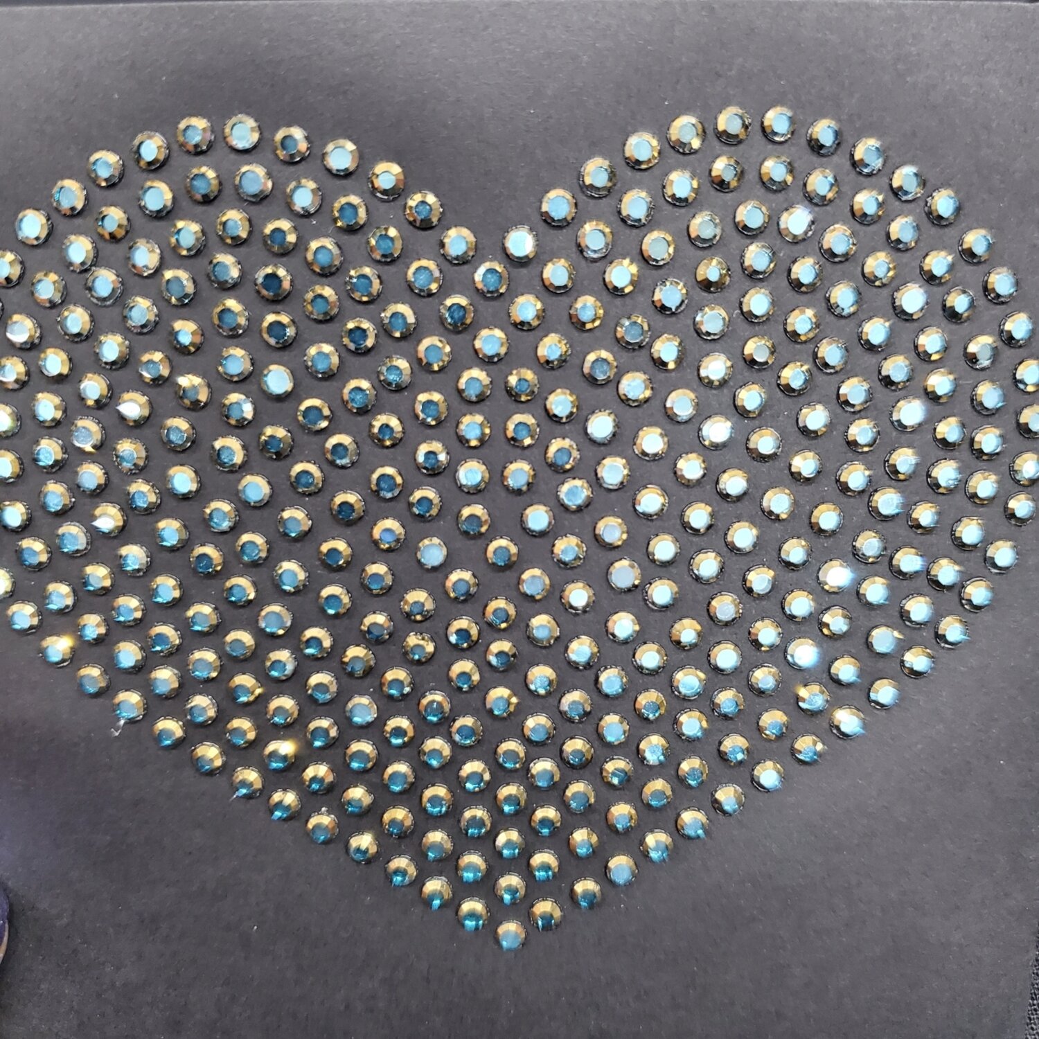 Metalites Gold Aquamarine Hotfix Rhinestones