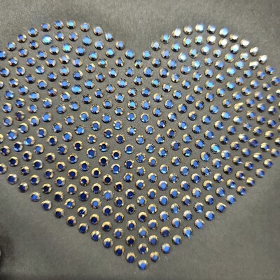 Metalites Gold Sapphire Hotfix Rhinestones