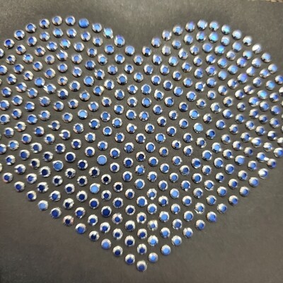 Metalites Silver Sapphire Hotfix Rhinestones