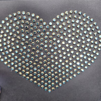 Metalites Gold Aquamarine Hotfix Rhinestones