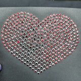 Metalites Silver Siam Hotfix Rhinestones