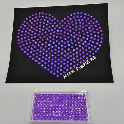 NEON Purple AB Hotfix Rhinestones