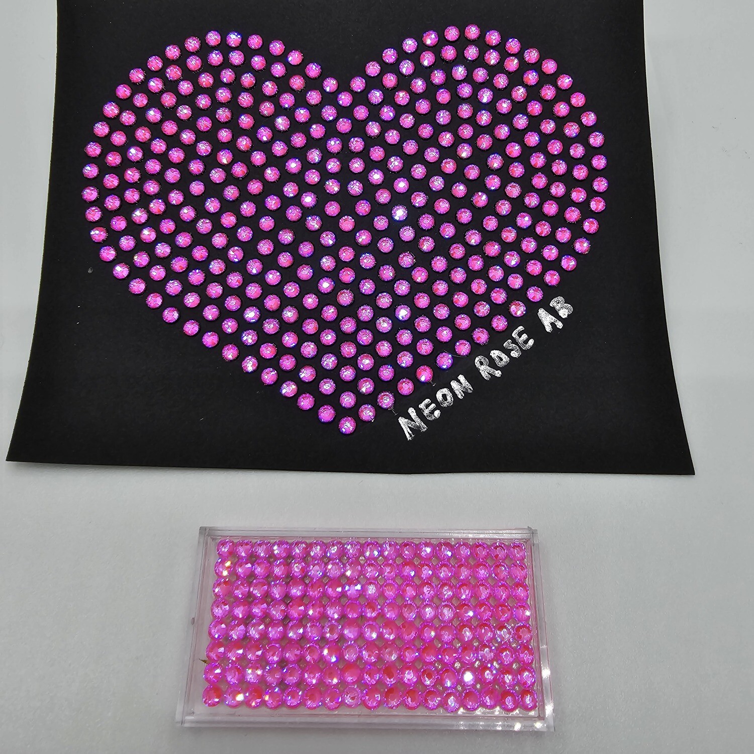 NEON Pink (Rose) AB Hotfix Rhinestones