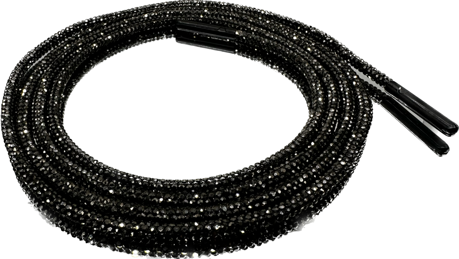 Bling Strings! Jet Hematite 48&quot; Short
