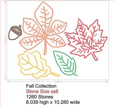 Fall Leaves Collection SS6 8.039hX10.280w