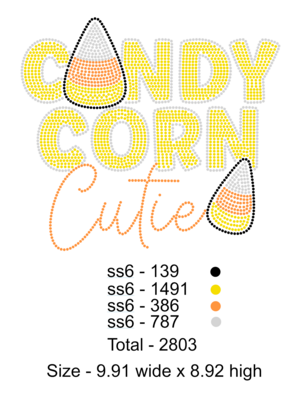 Candy Corn Cutie ss6 9.91 W x 8.92 H