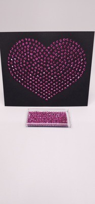 Fuchsia Chrome Hotfix Rhinestones