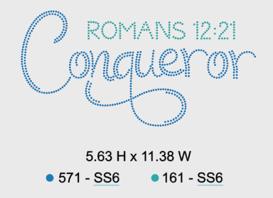 Conqueror SS6 - 5.63 H x 11.38 W