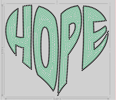 Heart Hope ss10 10.44 W x 9.22 H