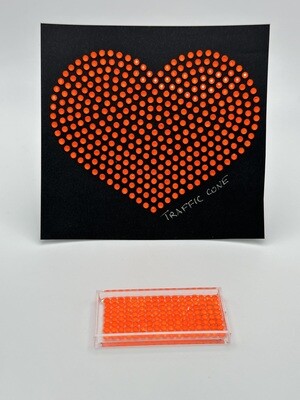 NEON Traffic Cone Hotfix Rhinestones