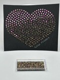 Metalites Gold Fuschia Hotfix Rhinestones