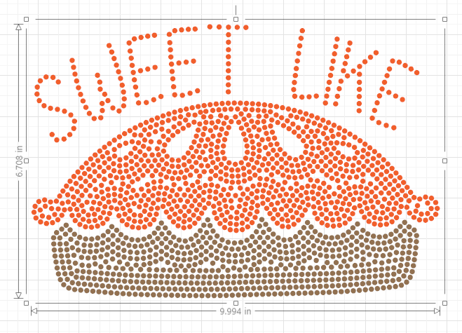 Sweet Like Pumpkin Pie - 6.71 H x 10 W
