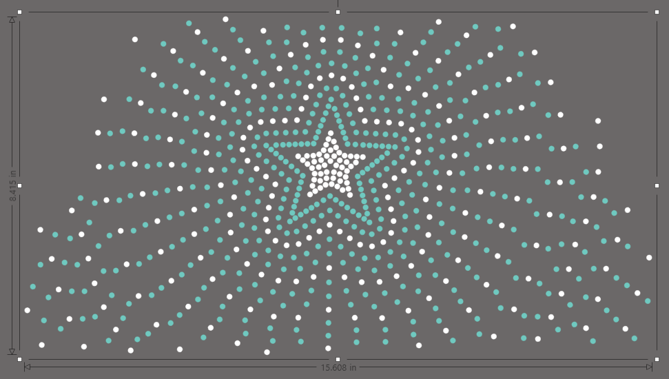 Hoodie Pocket - Large Star Scatter ss10