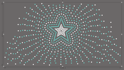 Hoodie Pocket - Large Star Scatter ss10