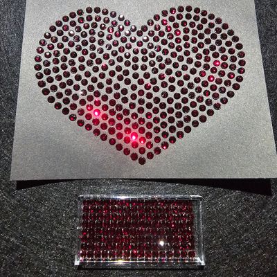 ICY Ruby Hotfix Rhinestones