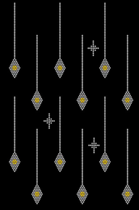 Denim Drops SS6 8.93 W by 14.47 H