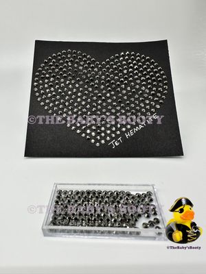 Jet Hematite Hotfix Rhinestones