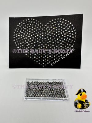 Black Diamond Hotfix Rhinestones