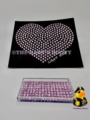 Light Rose Hotfix Rhinestones