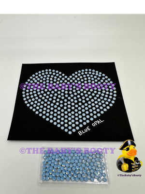 Blue Opal Hotfix Rhinestones