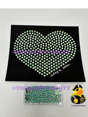 Green Opal Hotfix Rhinestones