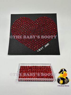 Light Siam Hotfix Rhinestones