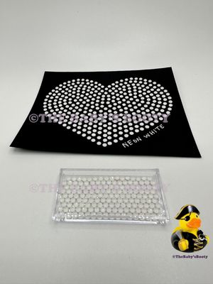 NEON White Hotfix Rhinestones