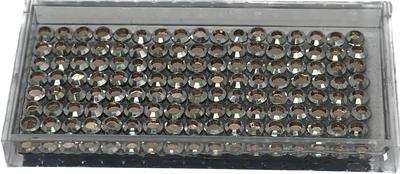 Metalites Silver Lt Topaz Hotfix Rhinestones