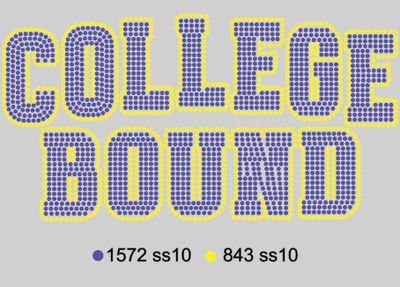 College Bound ss10 23.48 W x 6.60 H
