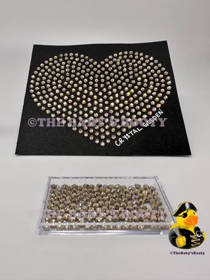 Crystal Golden Hotfix Rhinestones