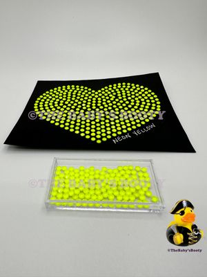Neon Yellow Hotfix Rhinestones – SS6 &amp; SS10