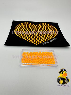 Neon Orange Hotfix Rhinestones – SS6 &amp; SS10