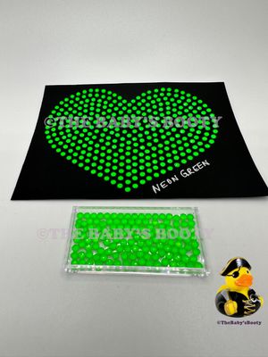 Neon Green Hotfix Rhinestones – SS6 &amp; SS10
