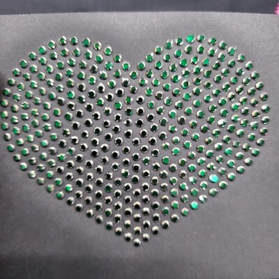 Metalites Silver Emerald Hotfix Rhinestones – SS6 &amp; SS10