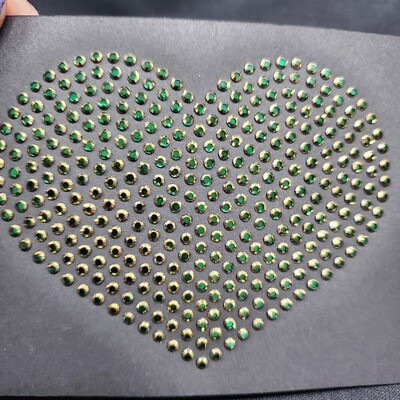 Metalites Gold Emerald Hotfix Rhinestones – SS6 &amp; SS10