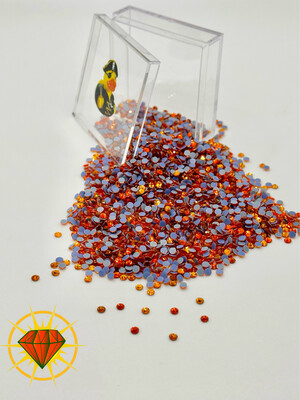 Hot Sun Mix Hotfix Rhinestones – Tangerine &amp; Hyacinth SS10 Mix
